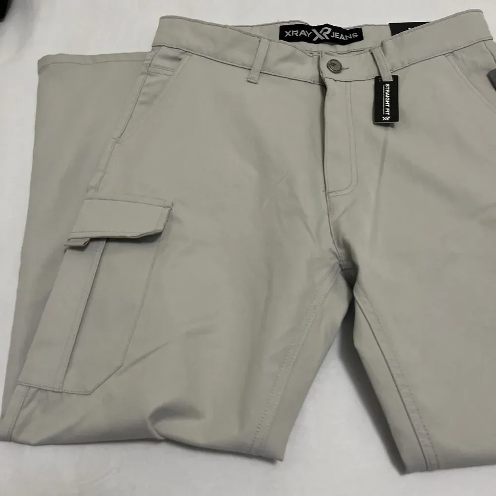 XRAY JEANS Men's Commuter Pants Utility Cargo Style Tan Size 34x30 New